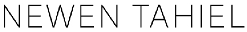 Imagen del Logo cantautor Newen Tahiel (Carlos Maza) texto negro sobre blanco